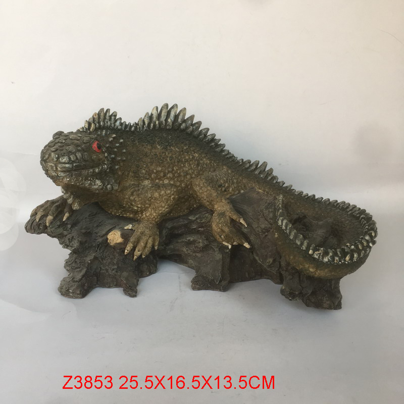 Horned Lizard Family Hand Painted 5" X 2" High, Polyresin Resin