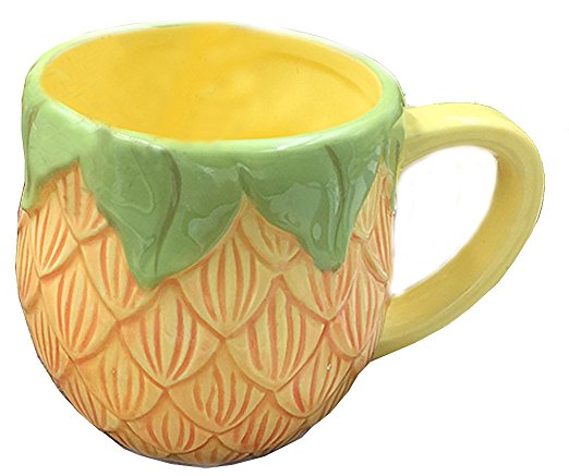 Ceramic fruit pine apple shape mugs