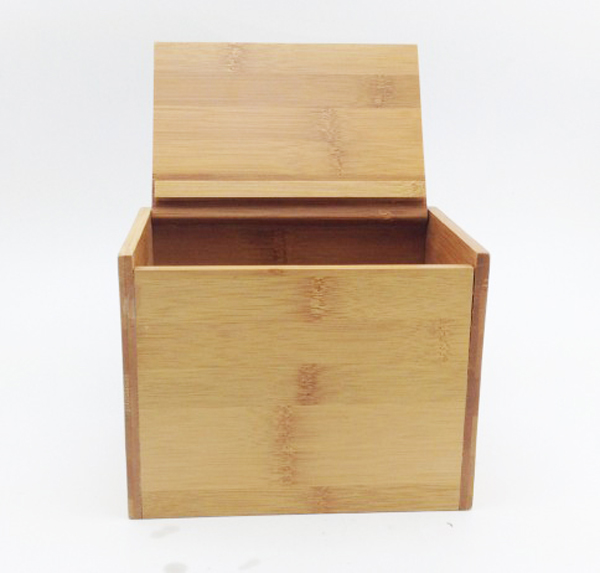 Recipe Box Set made from Wooden Bamboo Recipe Card Box, storage box, organizer