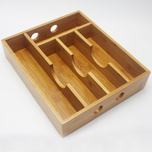 Bamboo expandable drawer organizer, Custom accept