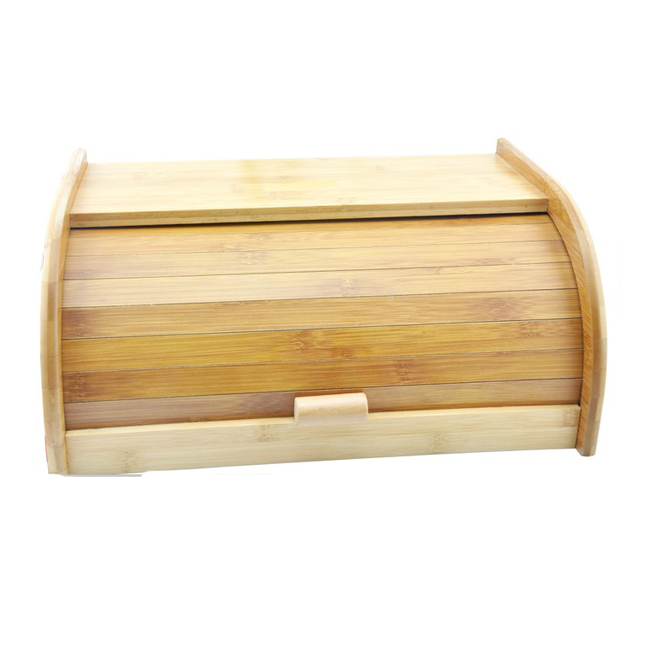 Bread Holder For Kitchen Bread Bin Storage Containers, Bamboo Bread Box with Convenient Lid/Food Board