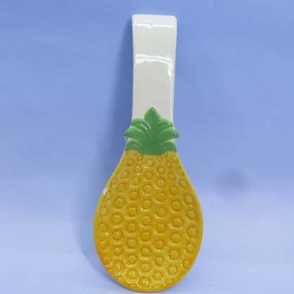 Pineapple shape Ceramic spoon rest,measuring spoon