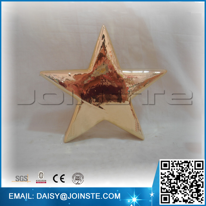 Five angle Golden outdoor star lanterns