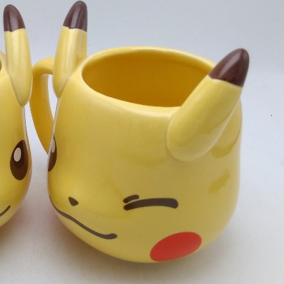 Cute Pokemon Molded Yellow Pikachu Coffee Mug -14 oz