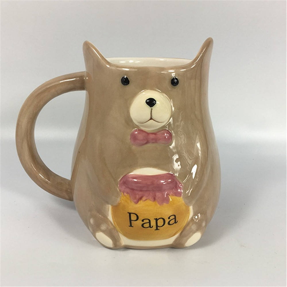 cute cartoon llama shape mug ,   3d  handmade   ceramic   coffee mugs, tea mugs  for birthday gift