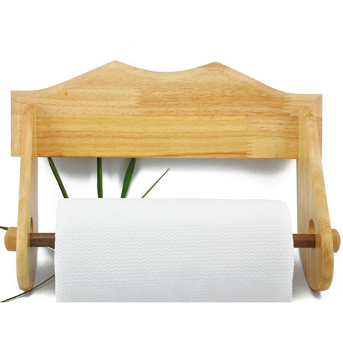 Paper Towel Holder Heavy Duty Bamboo Hand Wash Storage Organizer Wall Mounted U