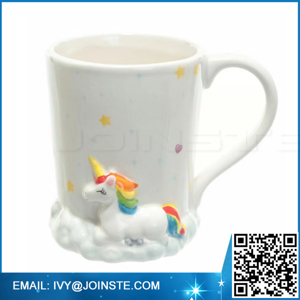 Ceramic unicorn mug rainbow ceramic mug and cups custom