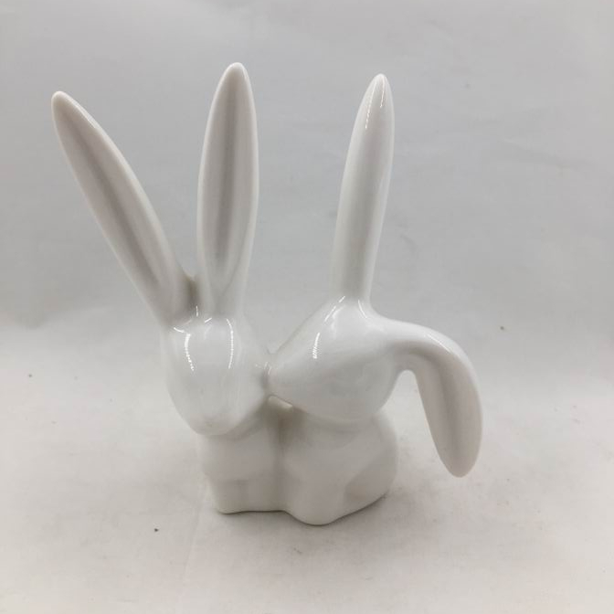 Ceramic Bunny Ring holder, Jewelry holder,ceramic hand ring holder