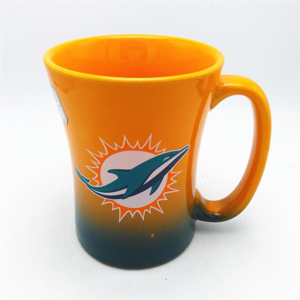 Dolphin decal   coffee mug  unique ceramic shape coffee milk cup  mug