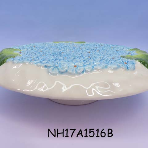 Pincushion Hydrangea Shape Ceramic slate cake stand