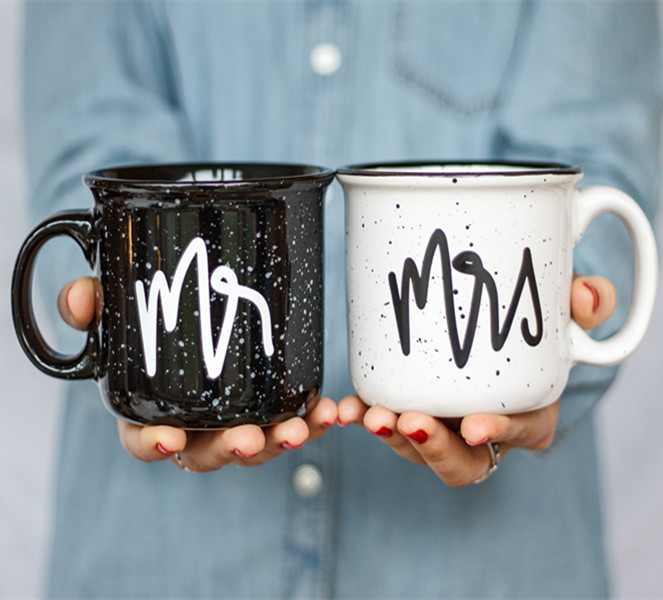 Couple mugs for Mr and Mrs ,ceramic couple mugs